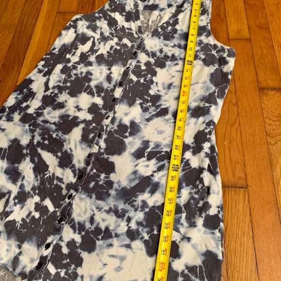 TORRID Plus size 2 navy ice dye tie dye button down dress. Incredibly soft comfy - Picture 5 of 8